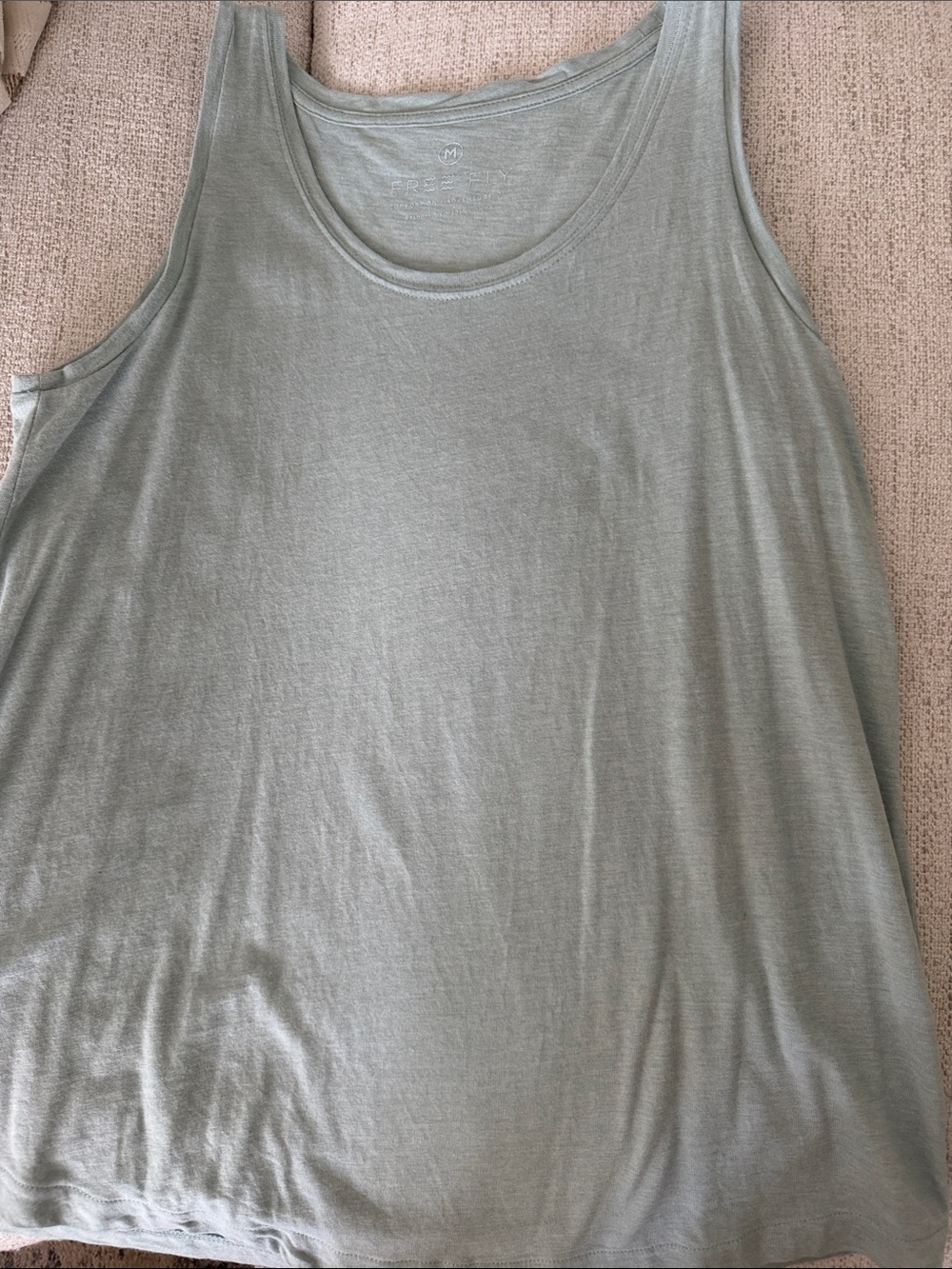 Free Fly Light Sage Green Tank Top